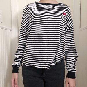 striped heart shirt